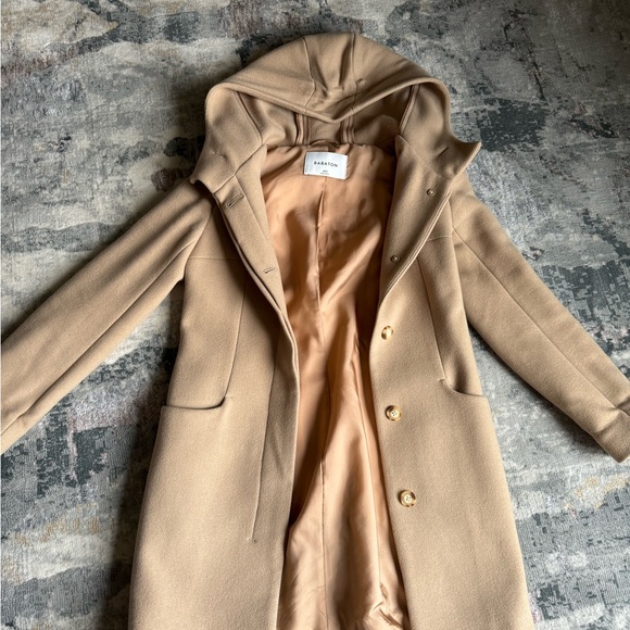 Babaton wool and cashmere jacket with hood - Picture 2 of 3